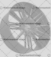 Front side view of Alloy wheel isolated